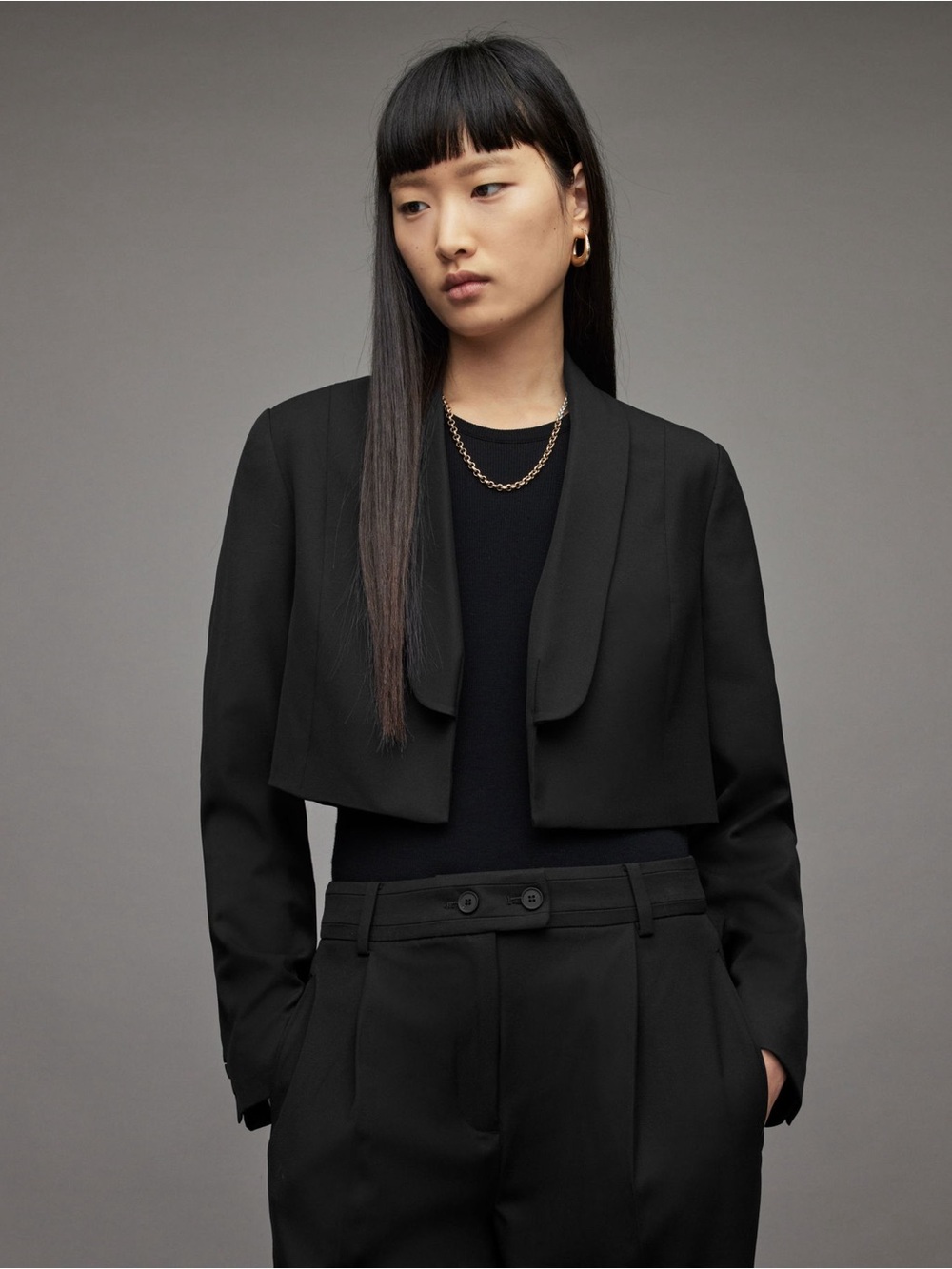 All Saints Seline Cropped Blazer